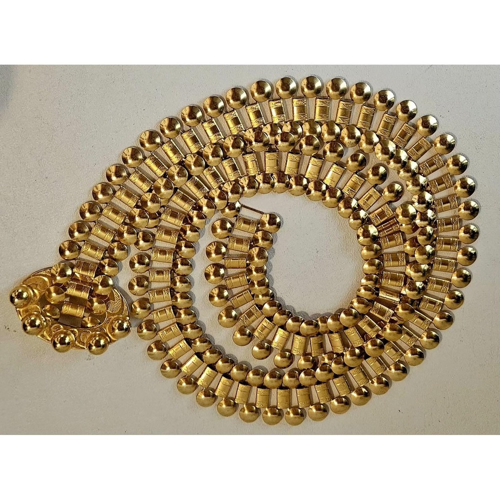 Vintage 70's Gold Plated Chain Link Belt 44"